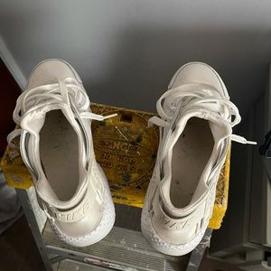 All white Nike huarache